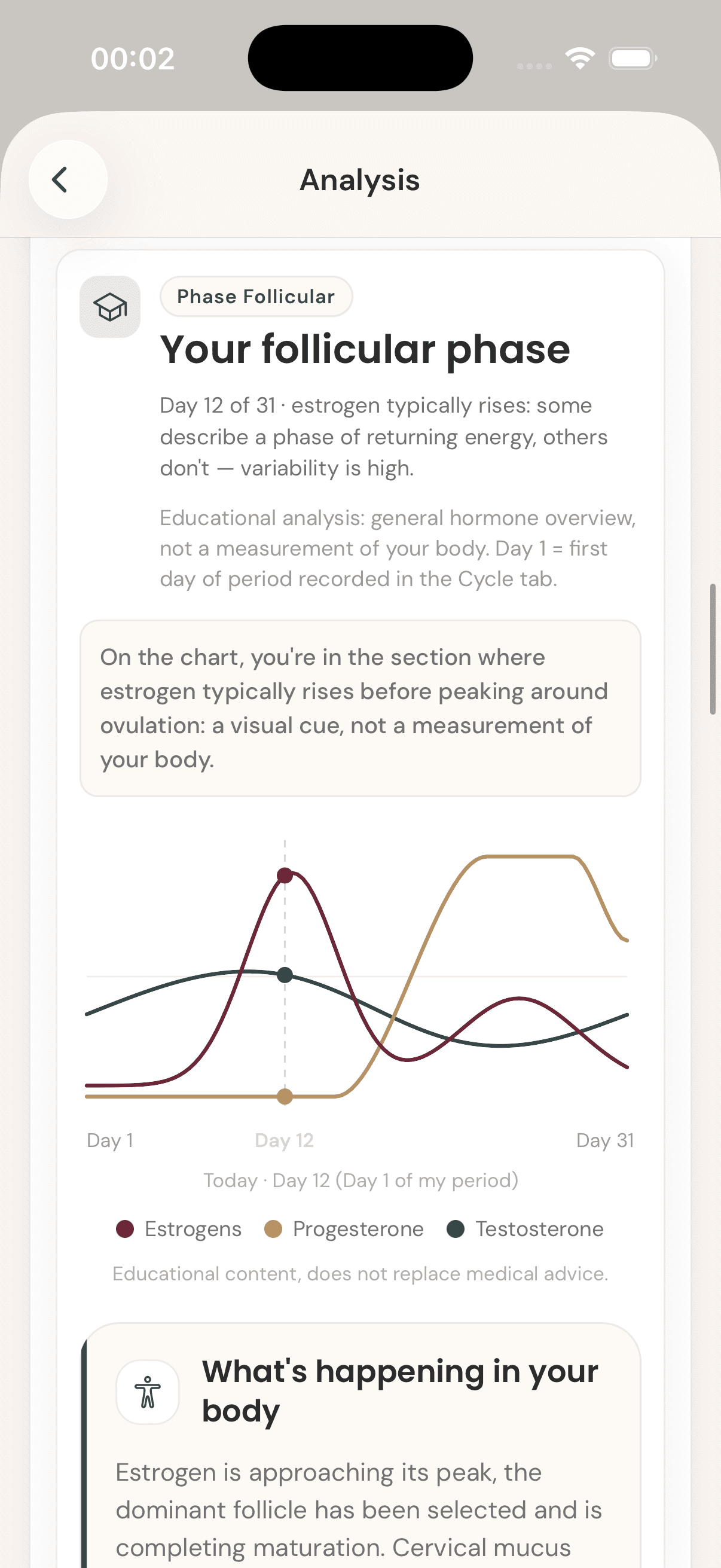 Lovae screen · analytics