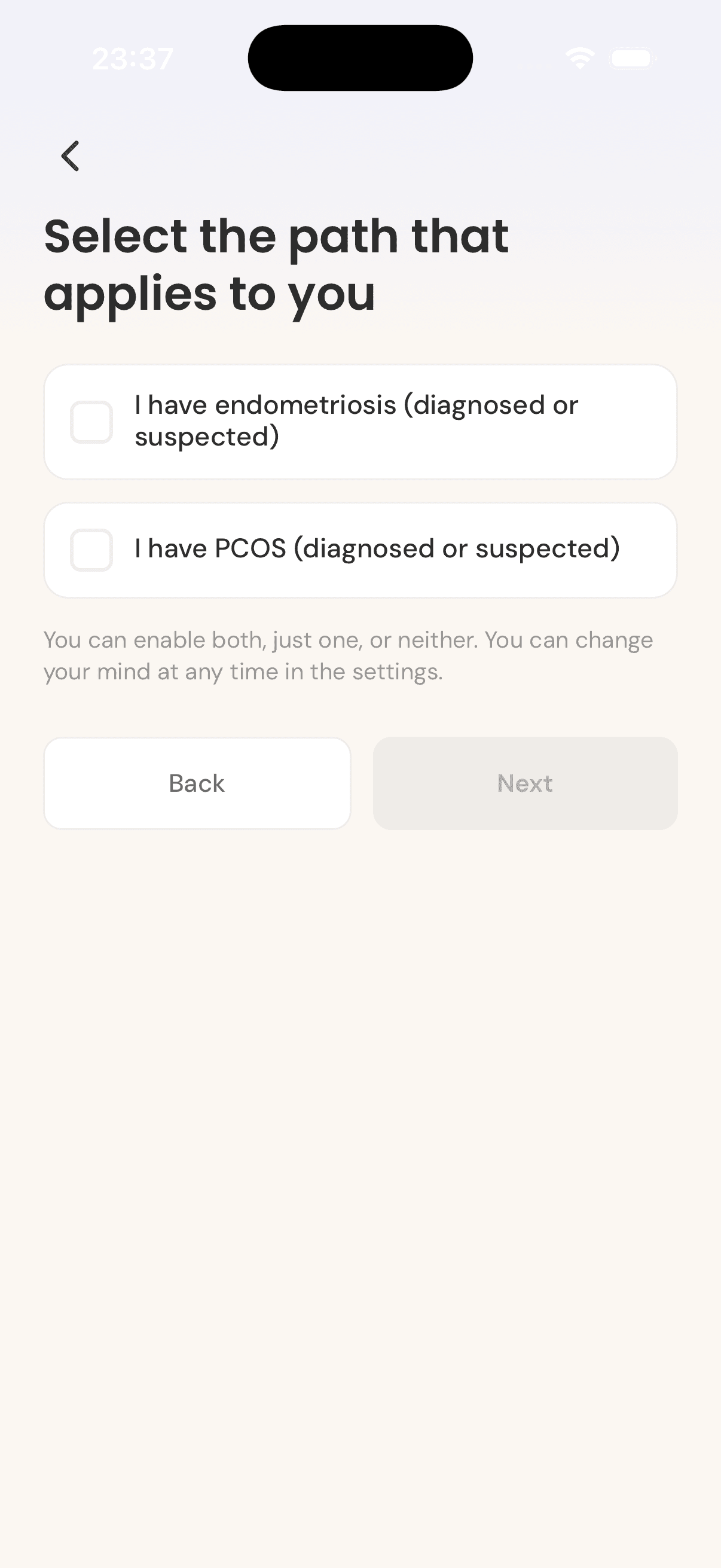 Lovae screen · PCOS/endo path