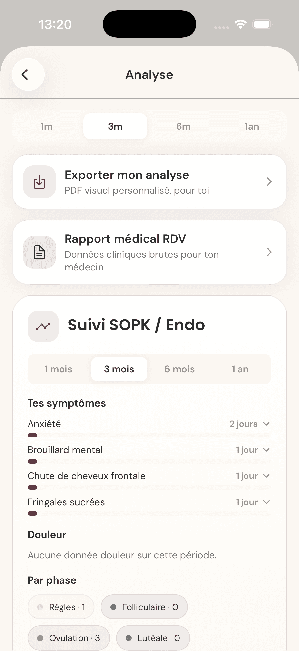 Écran Lovae · export PDF · vue 2